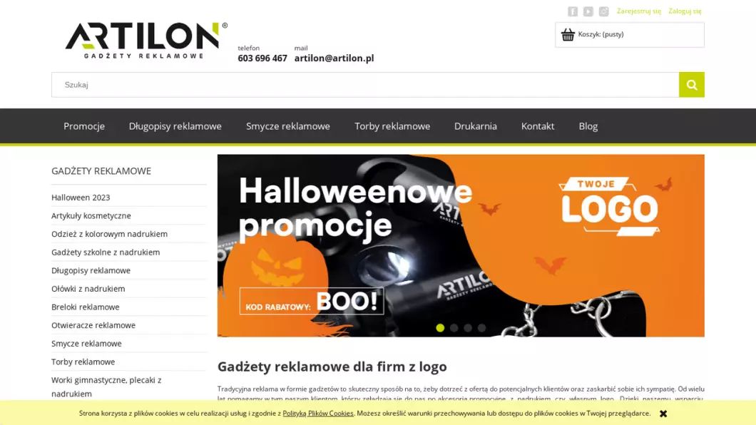 Gadżety reklamowe | Sklep internetowy ARTILON