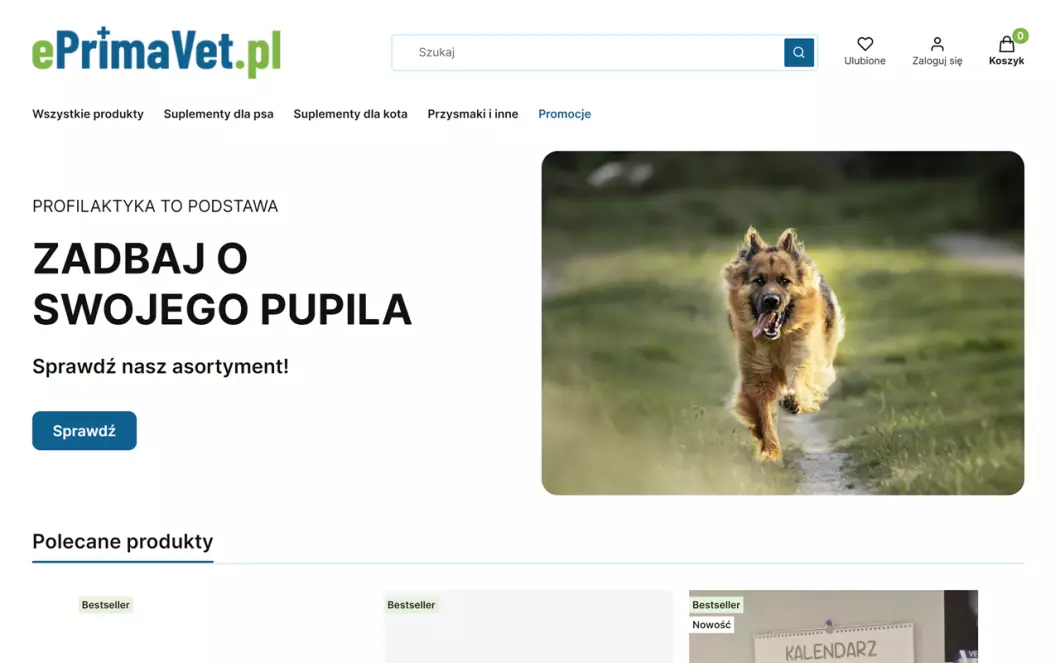 Suplementy dla zwierząt | ePrimaVet